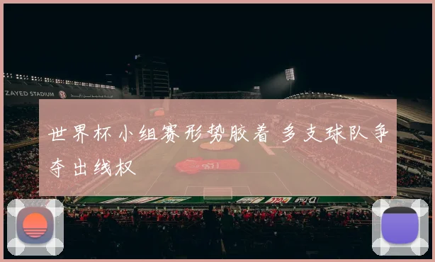 世界杯小组赛形势胶着 多支球队争夺出线权